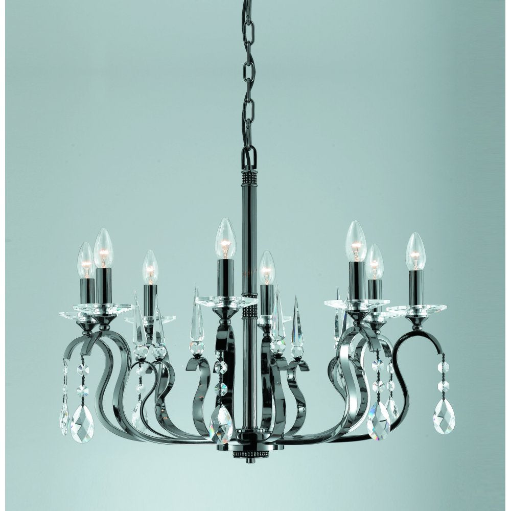 Impex Lighting CPA11815/08/GM Rhinestone Crystal Gun Metal