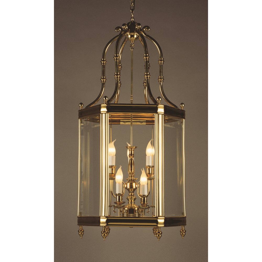Impex Lighting LG00024/09/PB Regal Bevelled Glass Brass