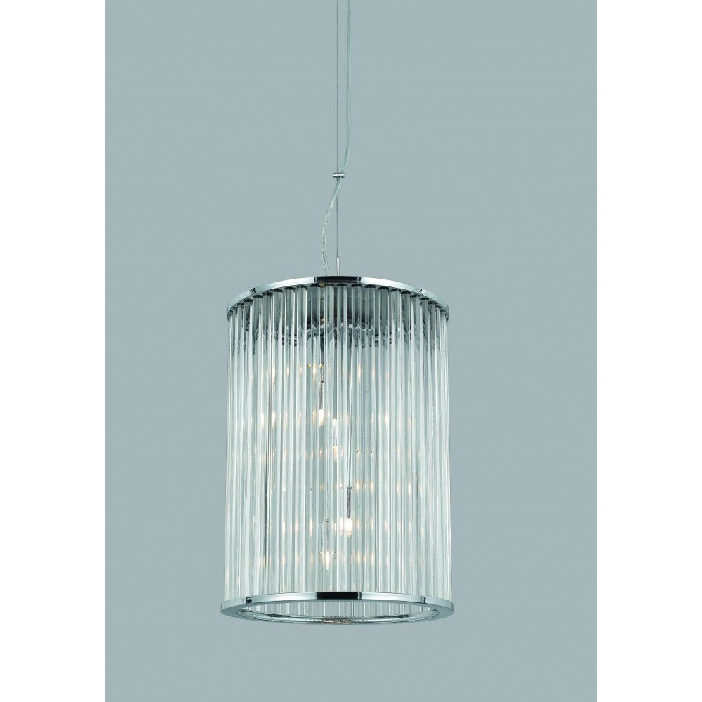 Impex Lighting LG012171/06/CH Oklahoma 6 Light Lantern Chrome