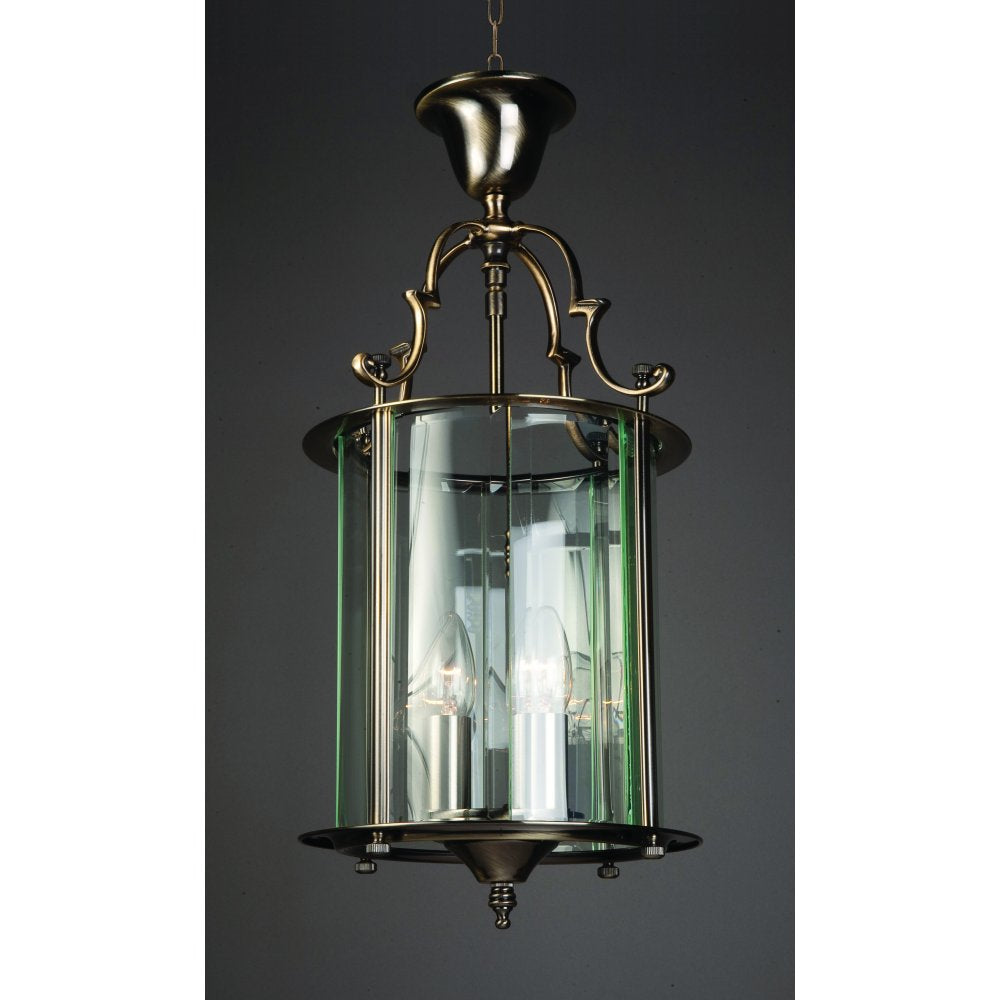 Impex Lighting LG07000/09/AB Colchester Glass Antique Brass
