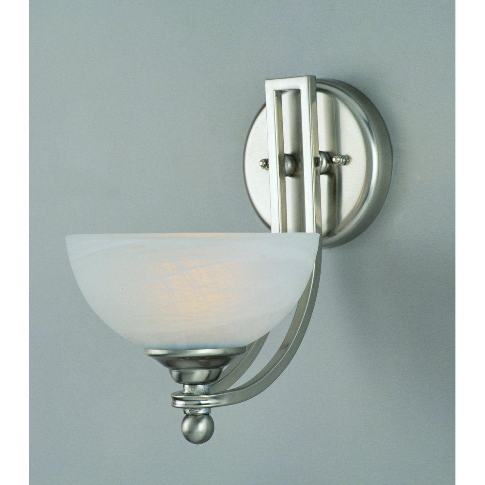 Impex Lighting PG00532/01/WB Texas Satin Nickel White Alabaster