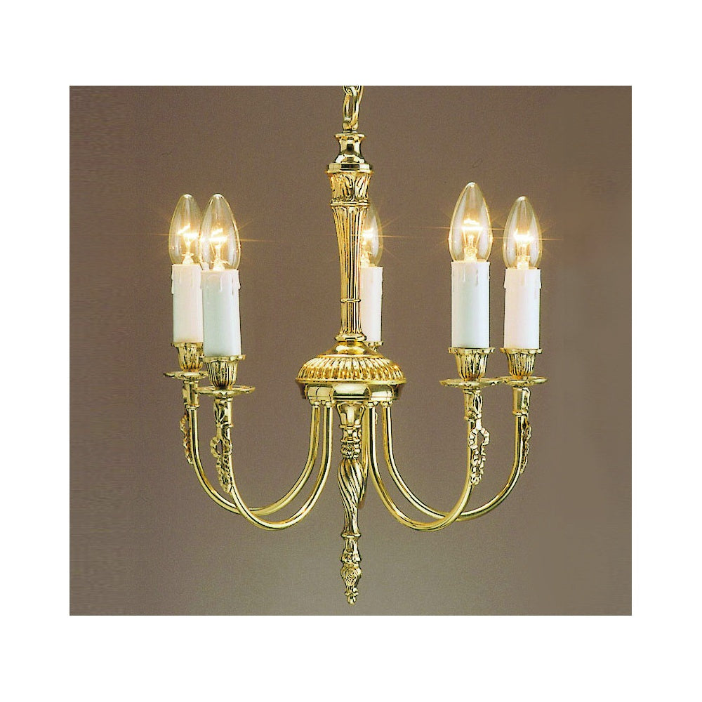 Impex Lighting SMBB00015A/PB Richmond Pendant Polished Brass