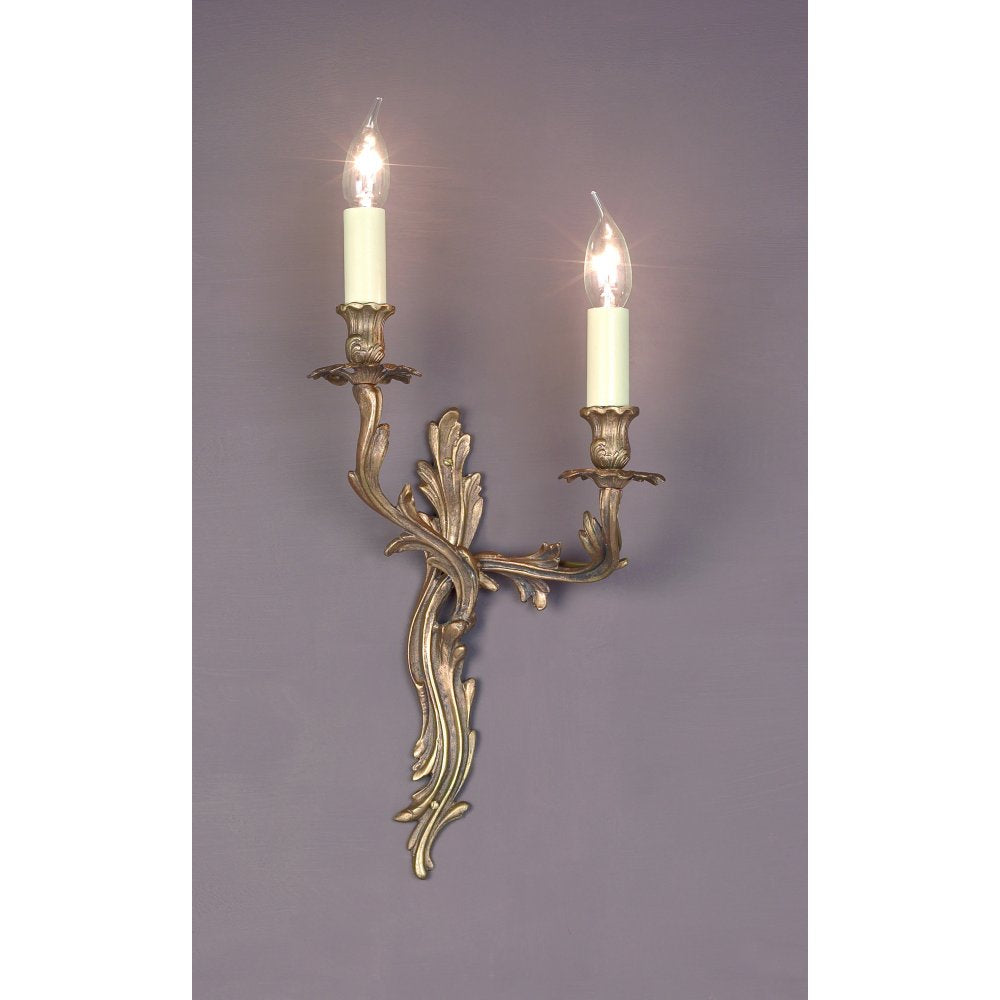 Impex Lighting SMBB00402L/PB Louis Wall Polished Brass