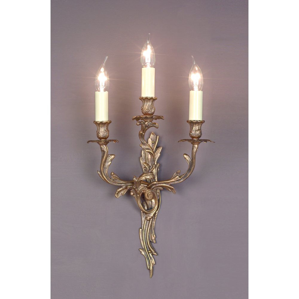 Impex Lighting SMBB00403/PB Louis Wall Polished Brass