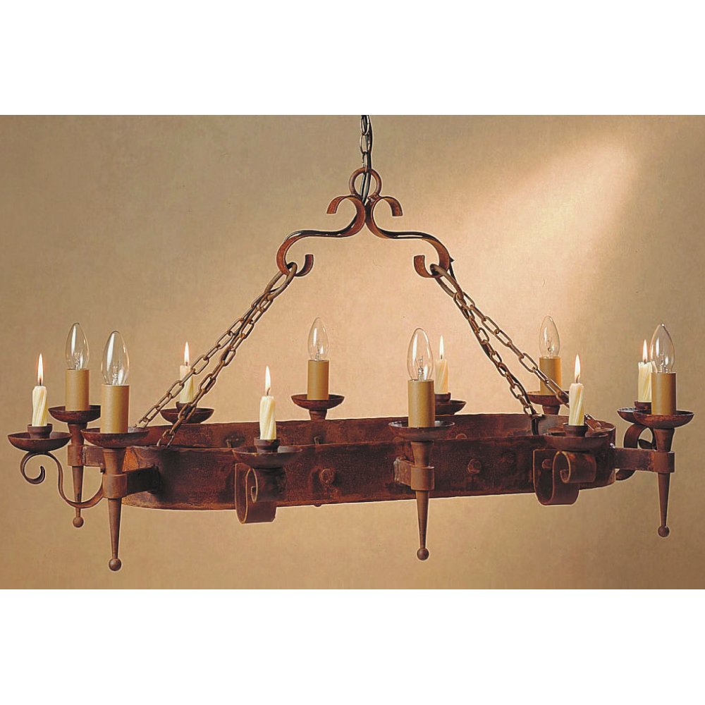 Impex Lighting SMRR00006C/A Refectory Pendant Candle Oblong