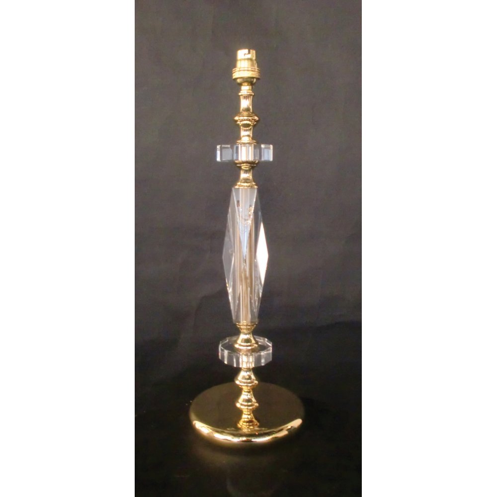 Impex ST0000C/TL/G Boston Optical Crystal Table Lamp Gold
