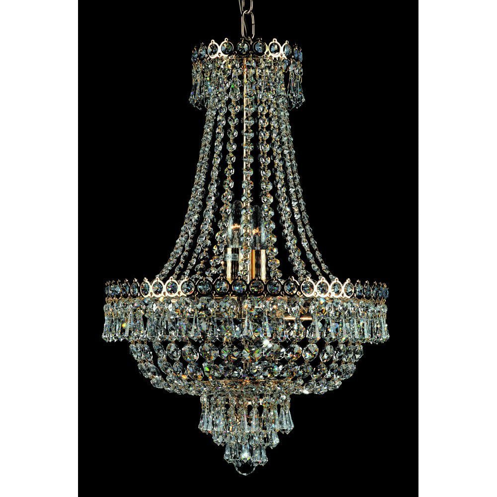 Impex Lighting ST00224/40/08/G Cologne Gold Empire Blue Crystal