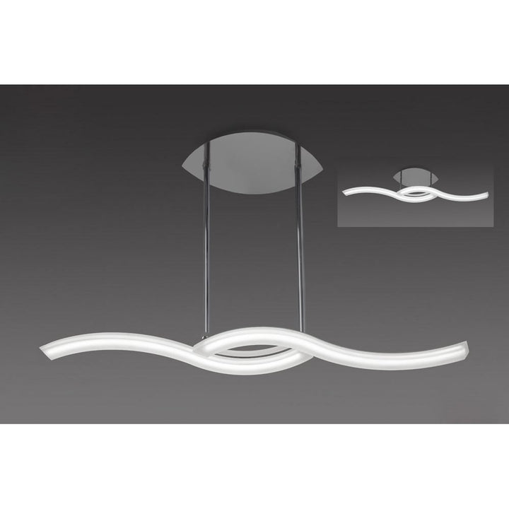 Mantra M3567 On Pendant Semi Flush Convertible Line LED