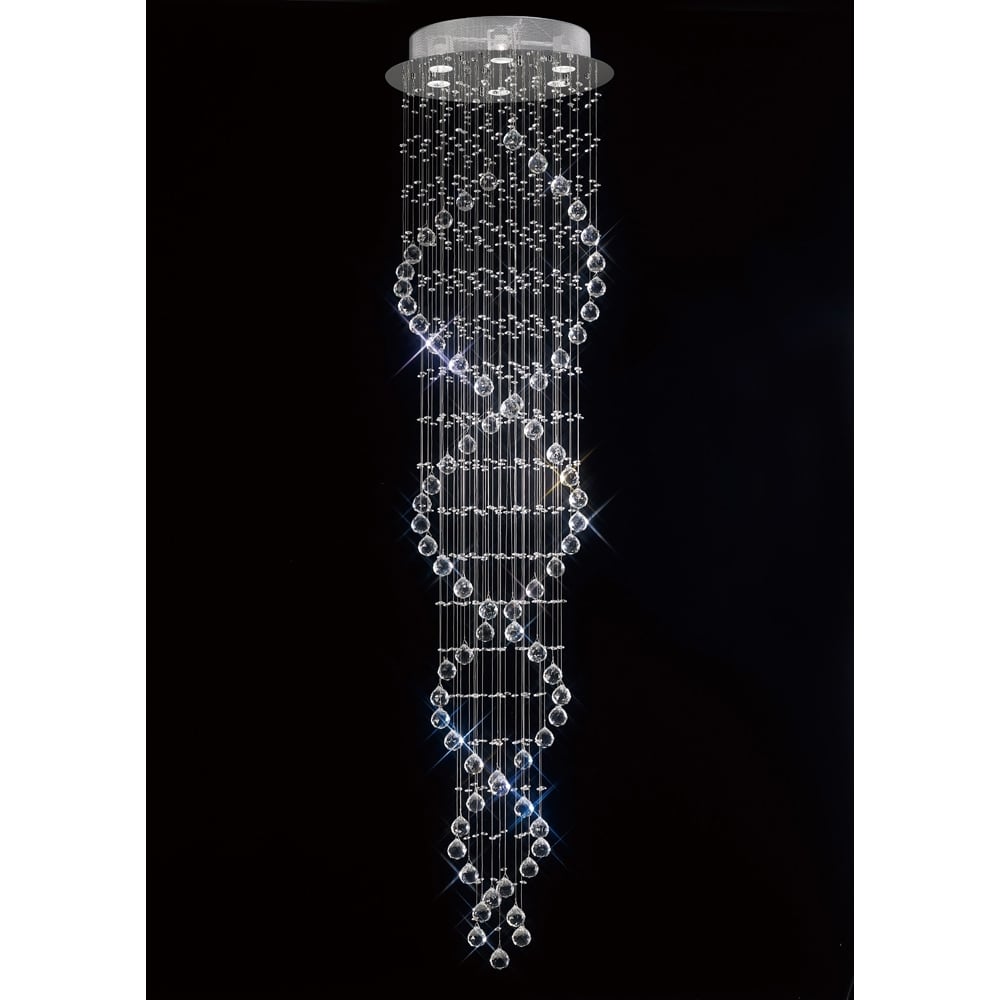 Diyas IL30785 Colorado Ceiling Spiral Chrome/crystal