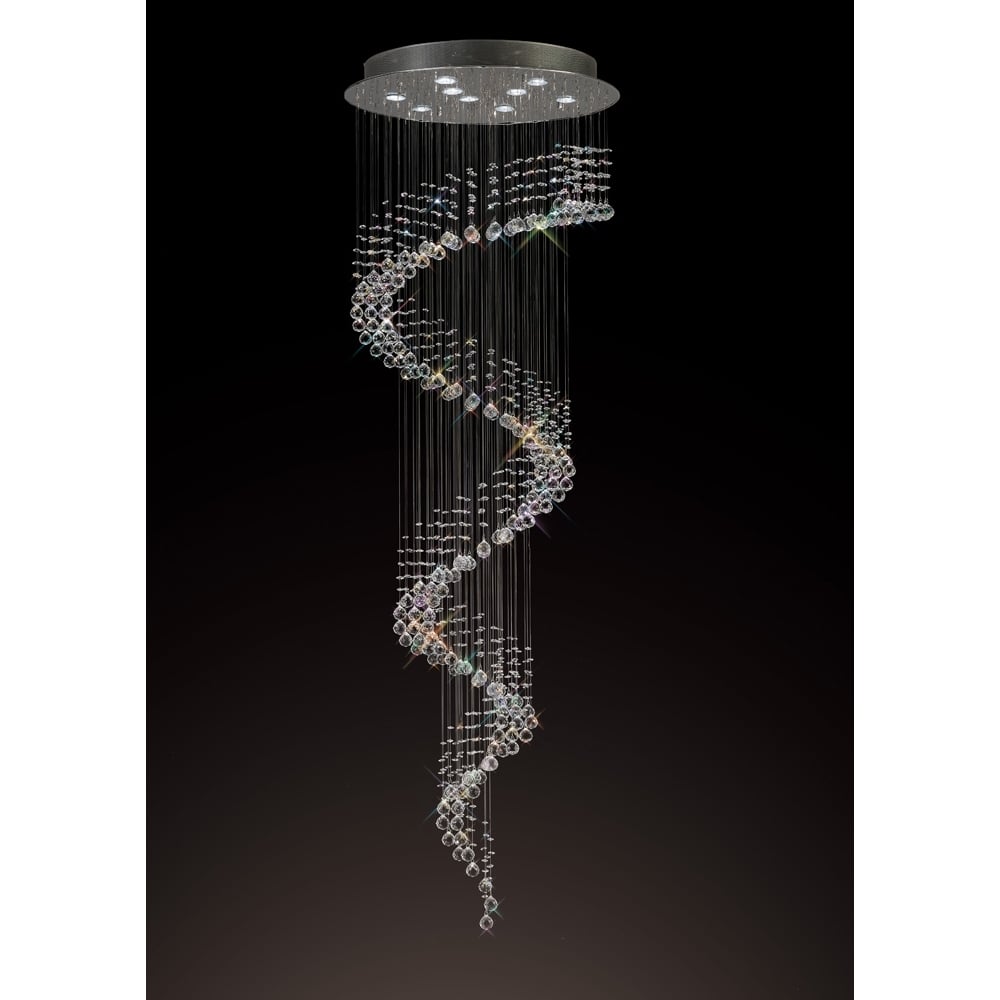 Diyas IL31374 Colorado Pendant Spiral Chrome/crystal