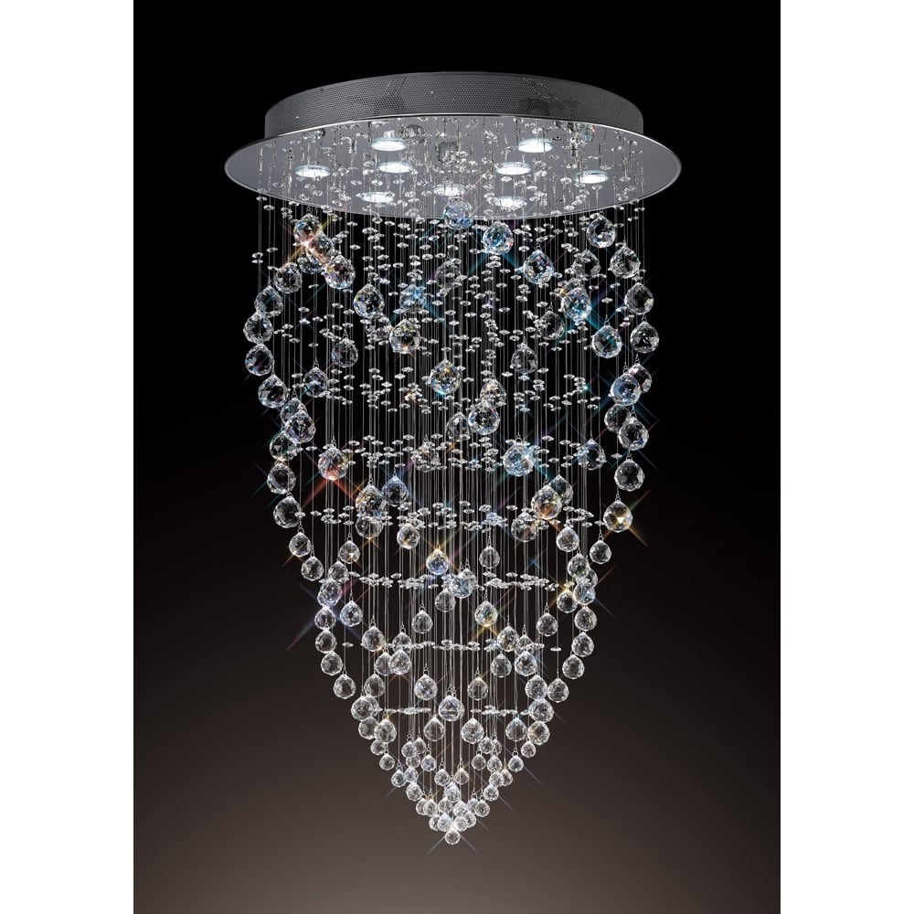 Diyas IL31378 Colorado Pendant Cone Chrome/crystal