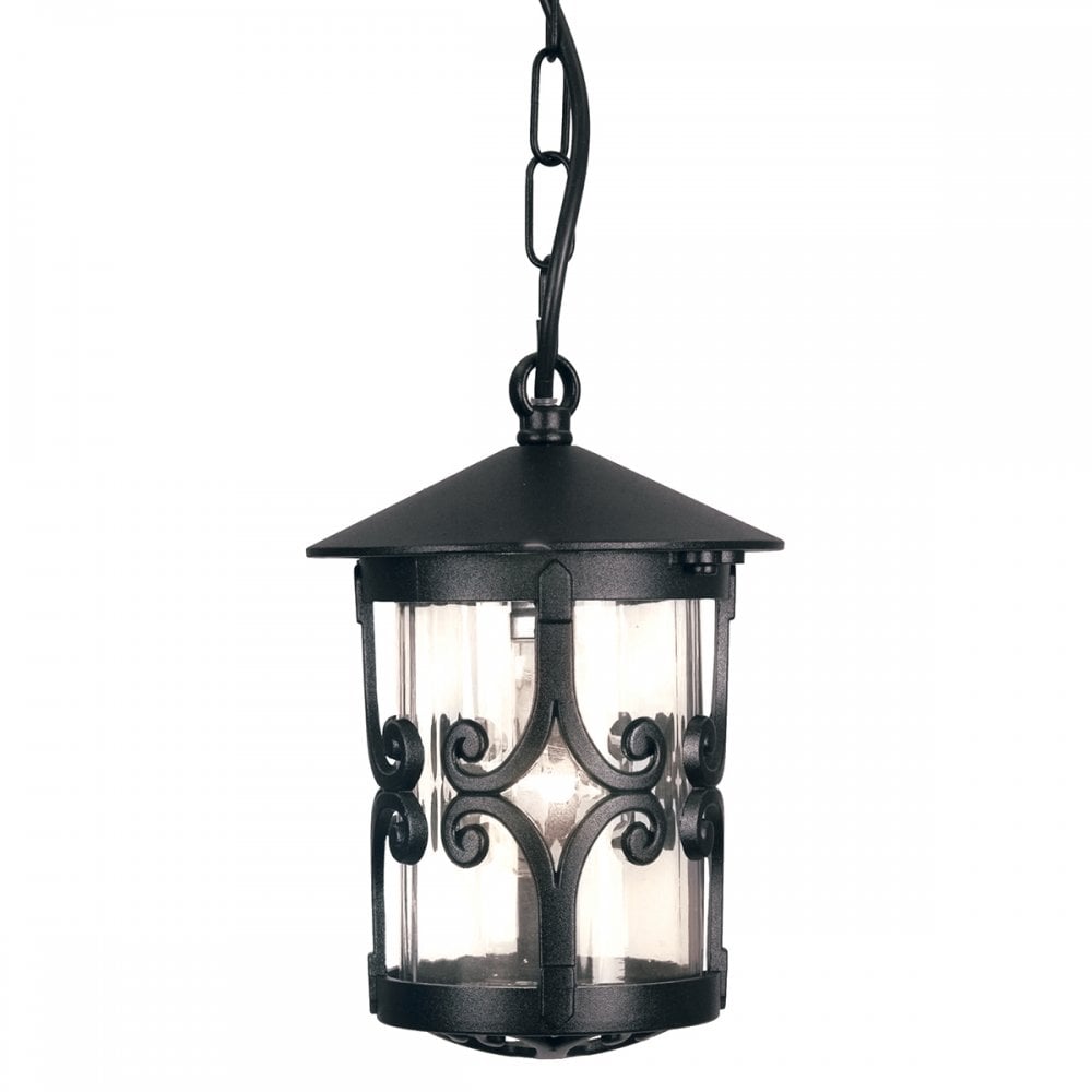 Elstead BL13B BLACK Hereford Porch Chain Lantern Black