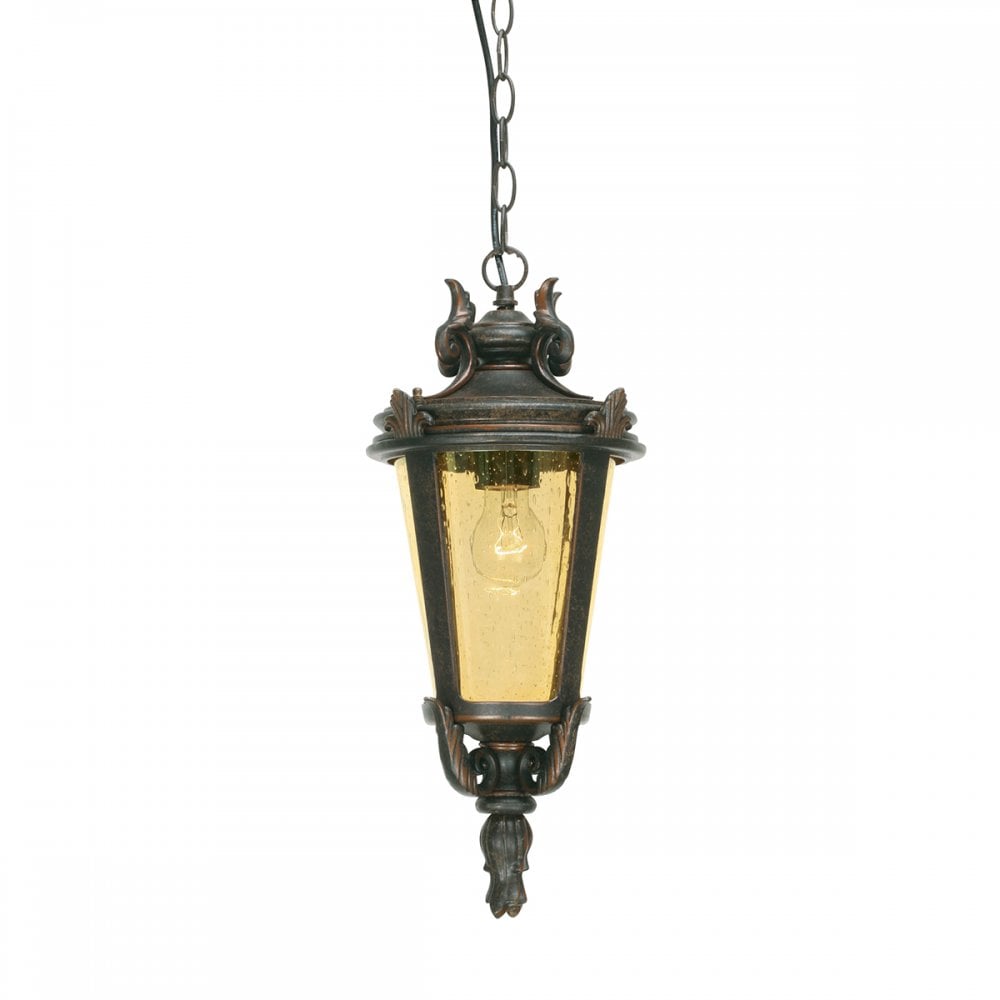 Elstead BT8/M Baltimore Medium Chain Lantern Weathered Bronze