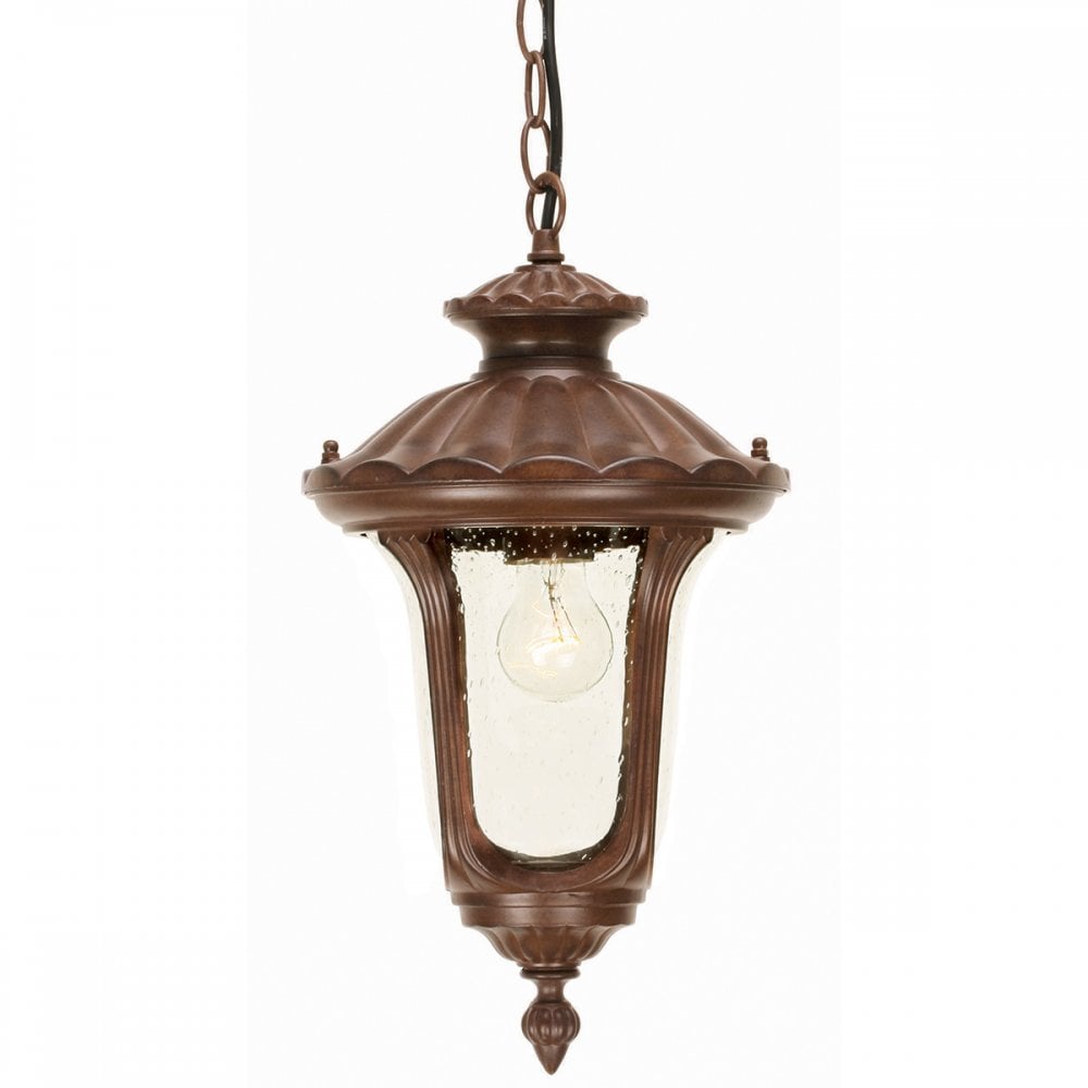 Elstead CC8/S Chicago Small Chain Lantern Rusty Bronze Patina