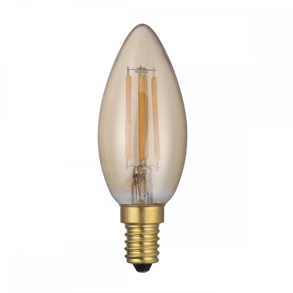 Dar Pack Of 5 E14 4w LED Dimmable Vintage Candle Lamp
