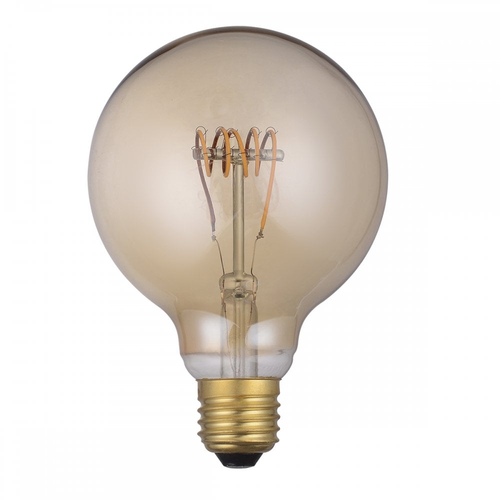 Dar Pack Of 5 E27 4w LED Dimmable Vintage Medium Globe Lamp