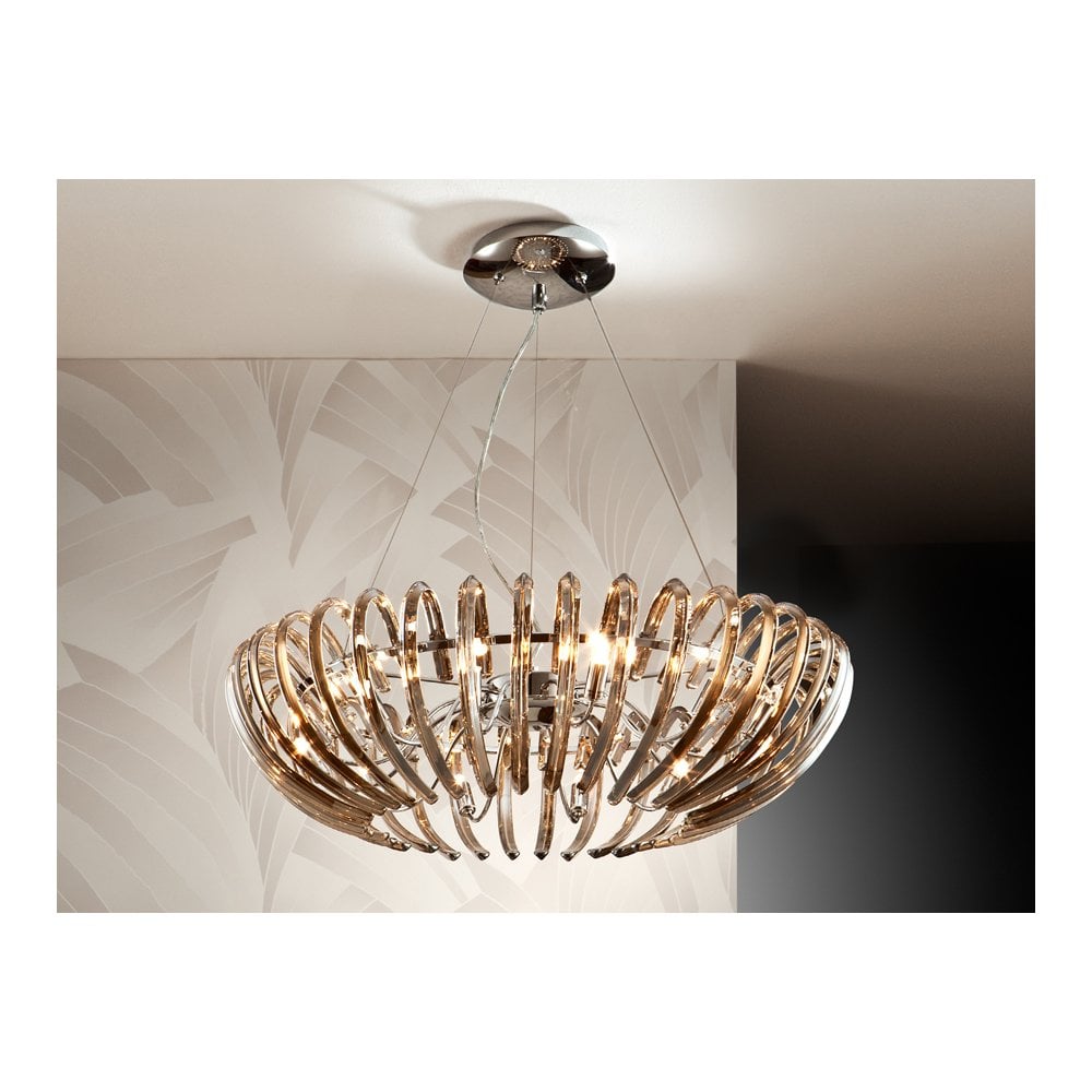 Schuller 876124 Ariadna 12 Light Pendant Chrome Champagne