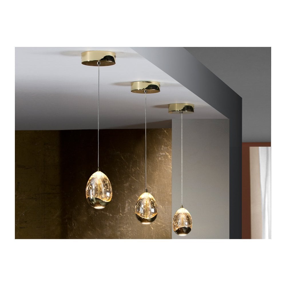 Schuller 784347 Rocio 1 Light LED Pendant Golden Champagne