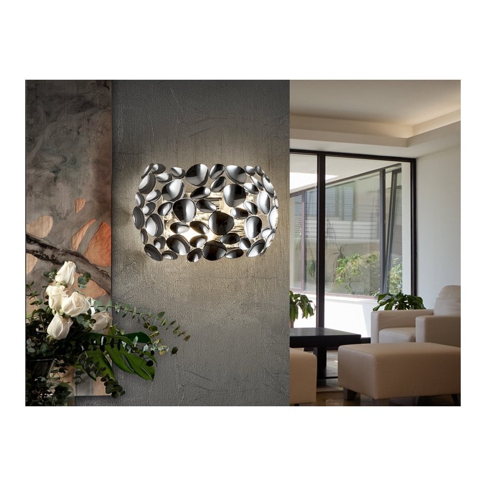 Schuller Narisa 266724 | 2 Light LED Wall Light | Chrome Finish