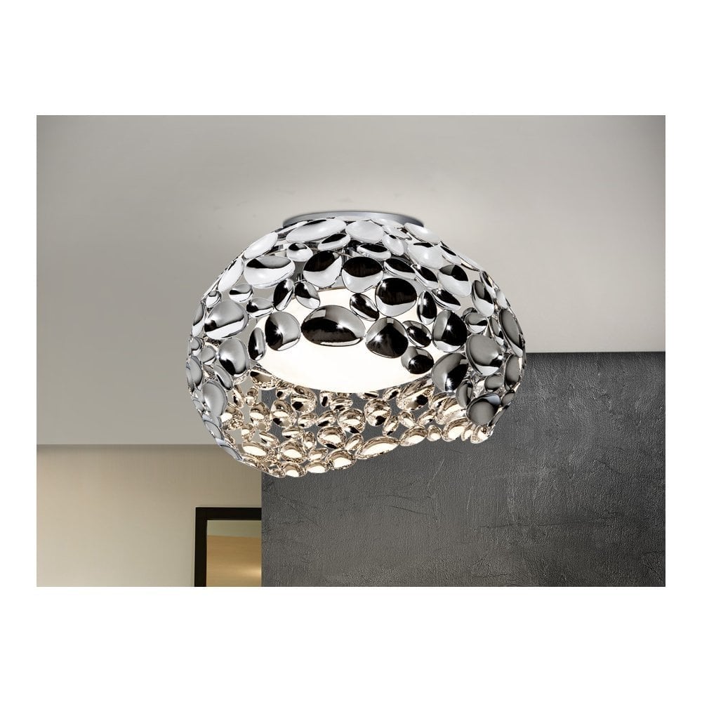 Schuller 266866 Narisa 5 Light Ceiling Light Chrome Opal