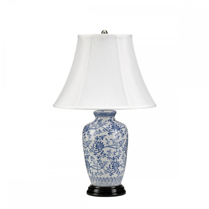 Elstead BLUE G JAR/TL Blue Ginger Jar 1 Light Table Lamp Blue