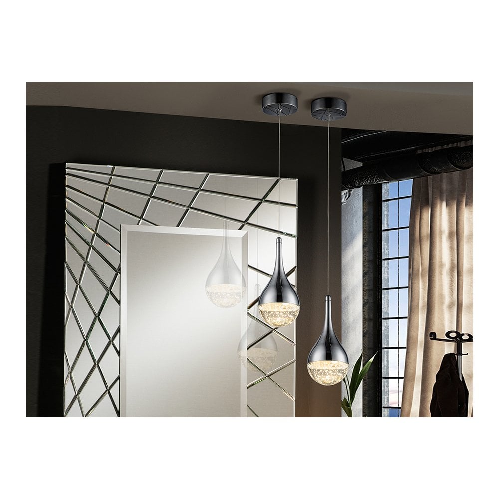 Schuller 773106 Elie 1 LED Pendant Light Chrome