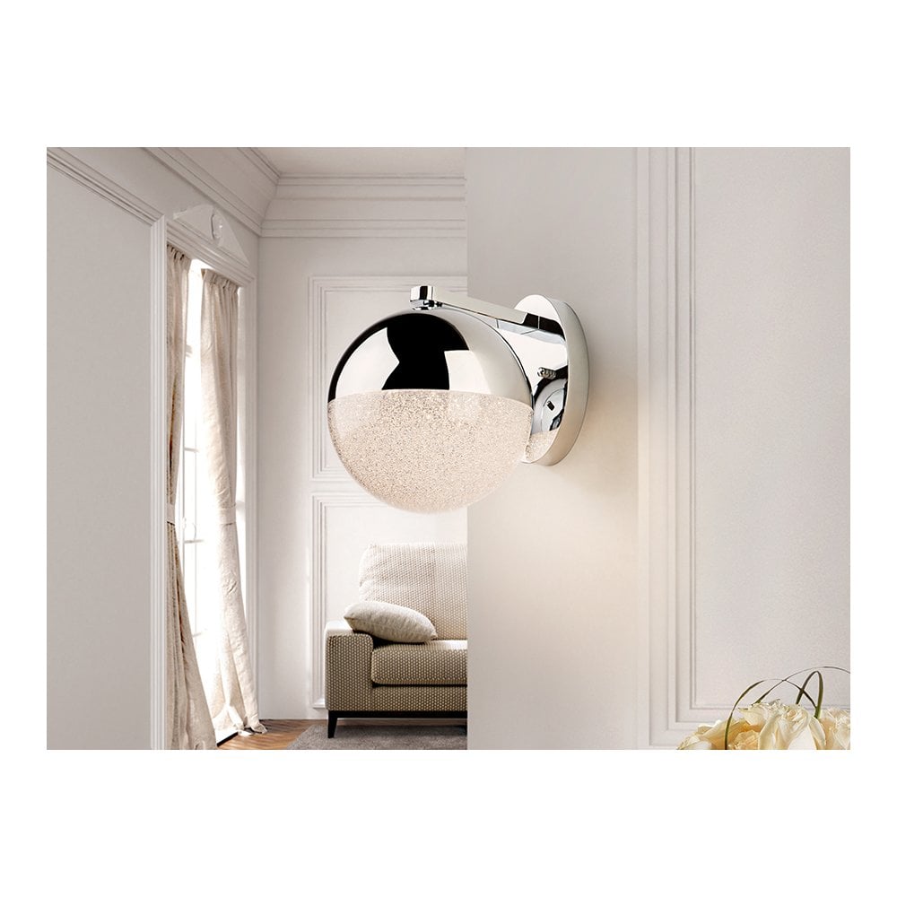 Schuller 793371 Sphere LED Wall Light Chrome