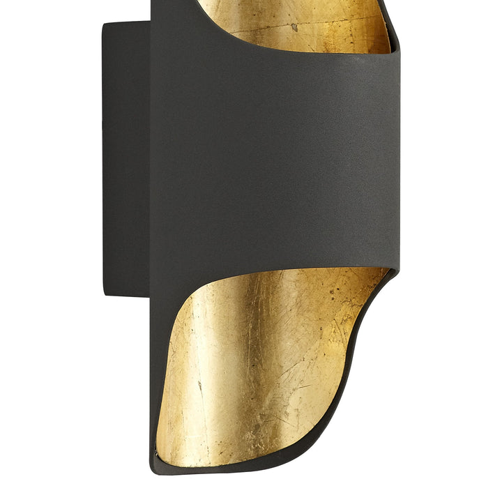 Nelson Lighting NL70369 Sirias Wall Lamp LED Anthracite/Gold Leaf