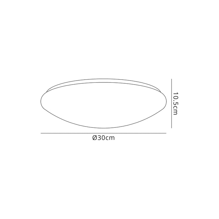 Nelson Lighting NL77549 Lima Bathroom Ceiling Light LED White/Frosted Glass