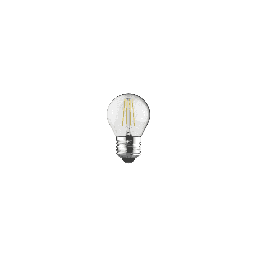 Luxram 763511233 E27 Golf Ball LED Dimmable 4W Warm White Clear