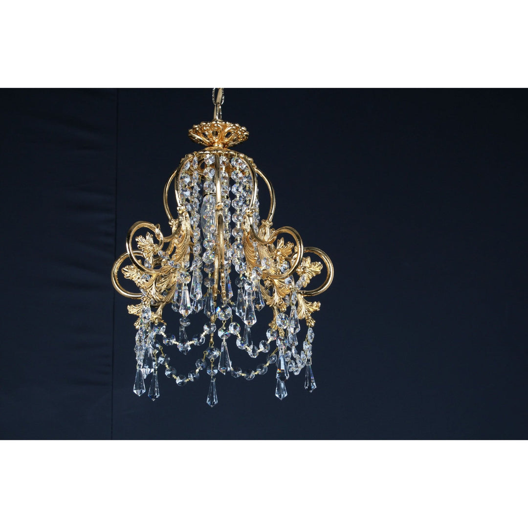 Impex Lighting ST00241/30/01/G Bell Shape Strass Pendant Gold