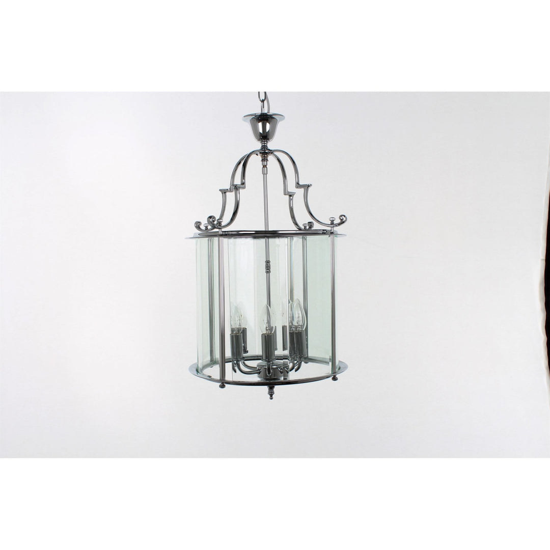 Impex Lighting LG07000/15/CH Colchester 15" Glass 6 Light Pendant Chrome