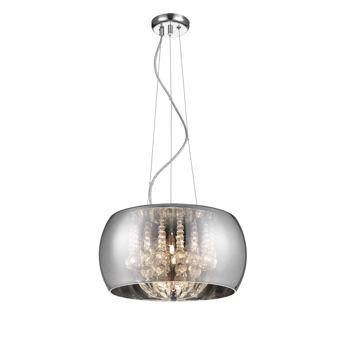 Impex CFH606091/06A/CH Deni 6 Light Pendant Chrome Crystal