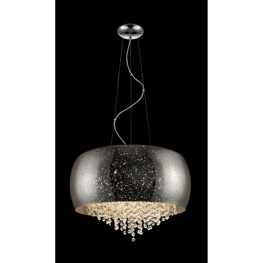 Impex PGH1802/05/CH Luna 5 Light Pendant Chrome Crystal