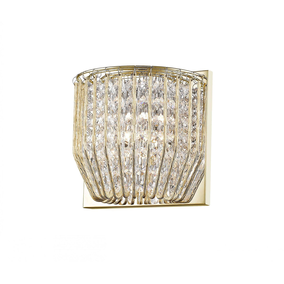 Impex CFH508052/01/WB/G Carlo 1 Light Wall Light Gold Crystal