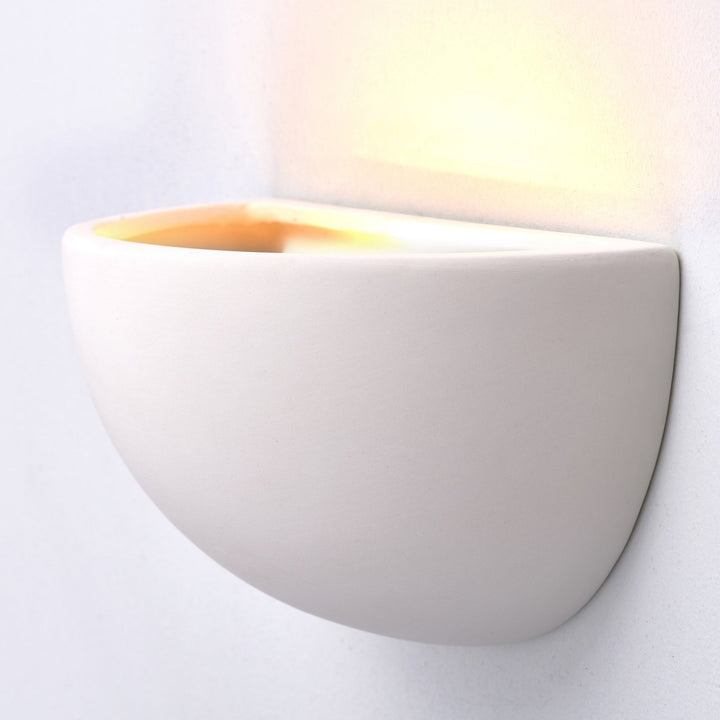 Endon UG-WB-A Pride 1 Light Wall Light Ceramic