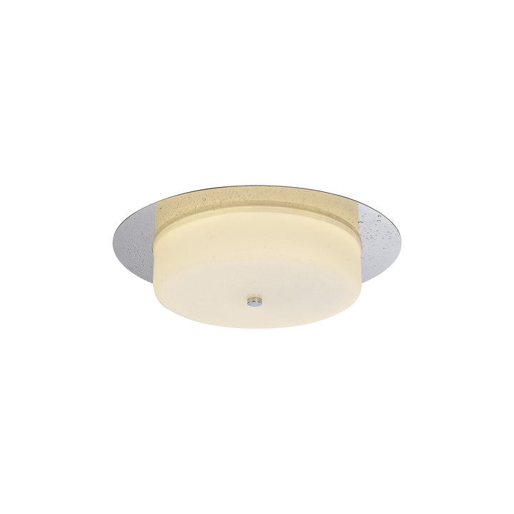 Nelson Lighting NL77649 Hex Bathroom LED Flush Ceiling Light Polished Chrome