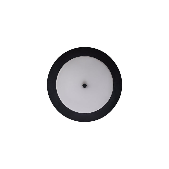 Nelson Lighting NL77689 Hex Bathroom LED Flush Ceiling Light Sand Black