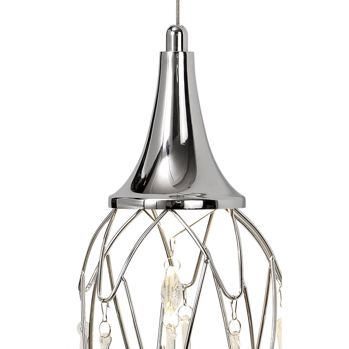 Nelson Lighting NL81889 Istan Wall Light Polished Chrome