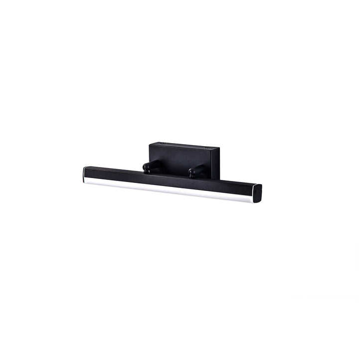 Nelson Lighting NL82119 Alfie Bathroom LED Wall Lamp Small Adjustable Sand Black