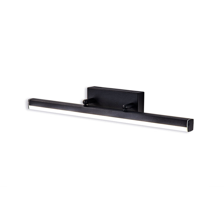 Nelson Lighting NL82129 Alfie Bathroom LED Wall Lamp Medium Adjustable Sand Black