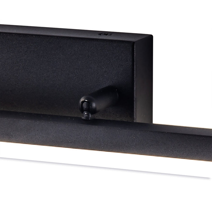 Nelson Lighting NL82139 Alfie Bathroom LED Wall Lamp Large Adjustable Sand Black