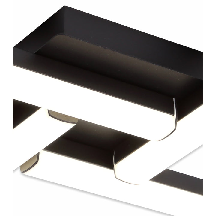 Nelson Lighting NL82149 Alfie LED 4 Light Ceiling Sand Black