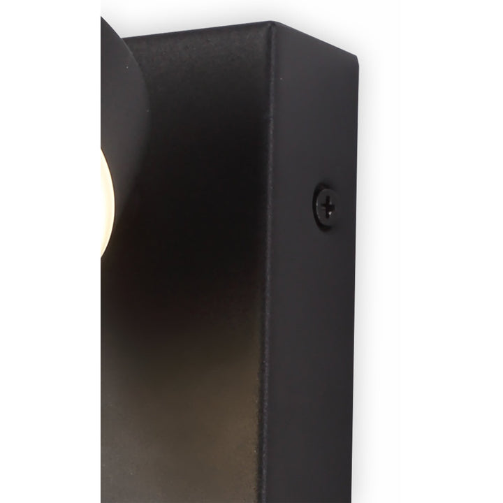 Nelson Lighting NL82169 Bovan Bathroom LED Wall Lamp Single Adjustable Sand Black