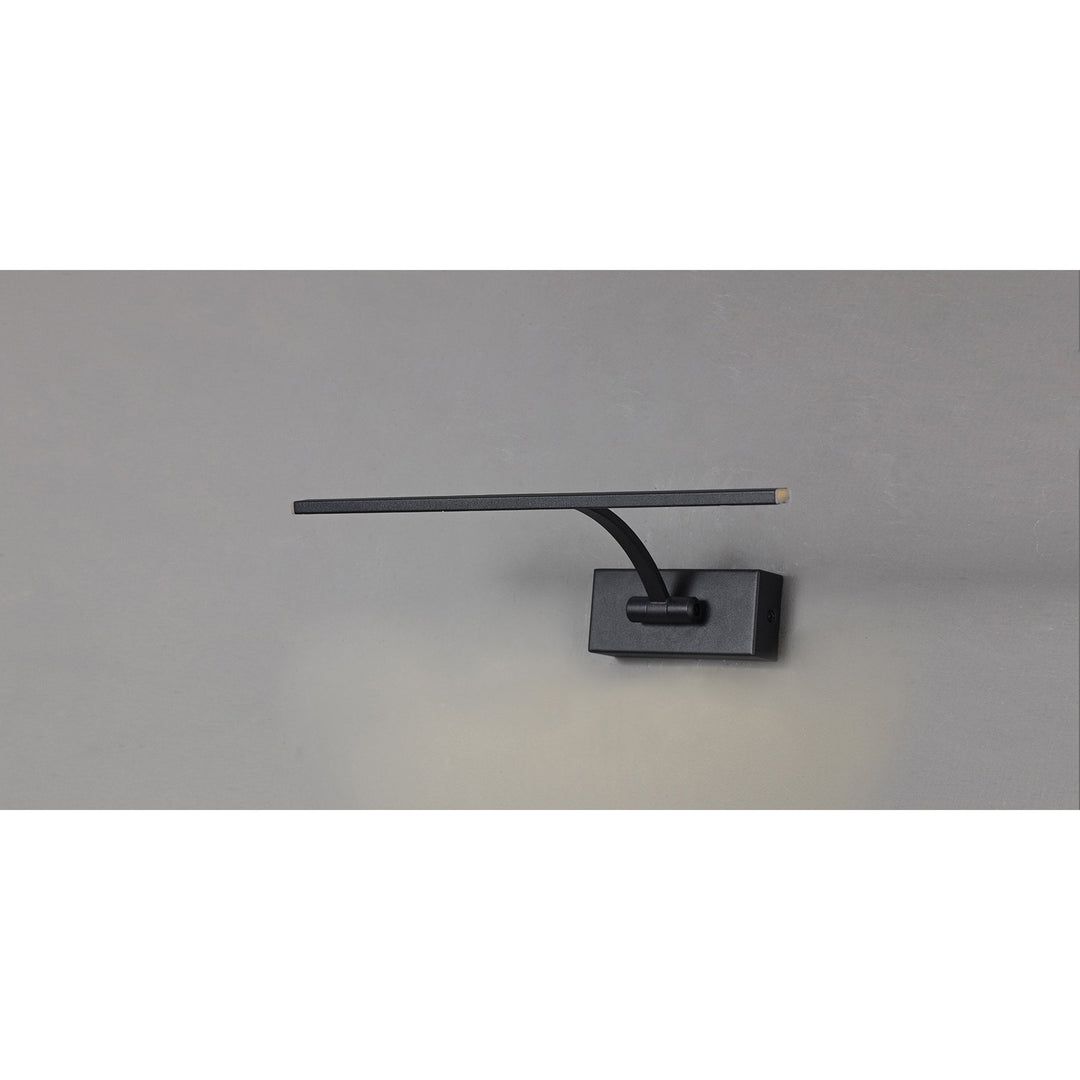 Nelson Lighting NL82689 Penton Small 1 Arm LED Picture Light Sand Black