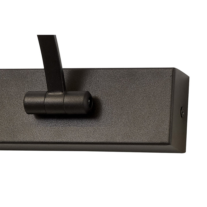 Nelson Lighting NL82709 Penton Small 2 Arm LED Picture Light Sand Black