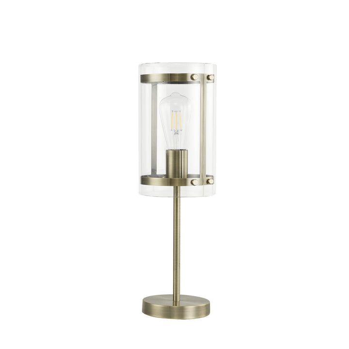 Nelson Lighting NL84349 Prince Table Lamp Antique Brass