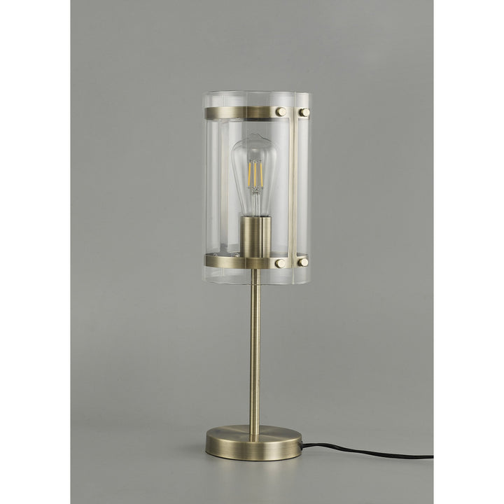 Nelson Lighting NL84349 Prince Table Lamp Antique Brass