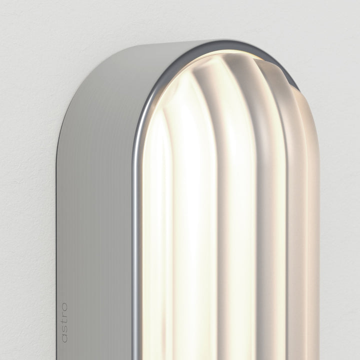 Astro 1032013 Montreal Oval Outdoor Wall Light Brushed Stainless Steel