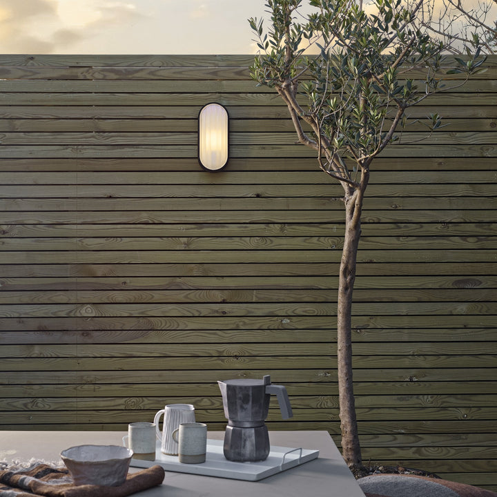 Astro 1032007 Montreal Oval Outdoor Wall Light Textured Black